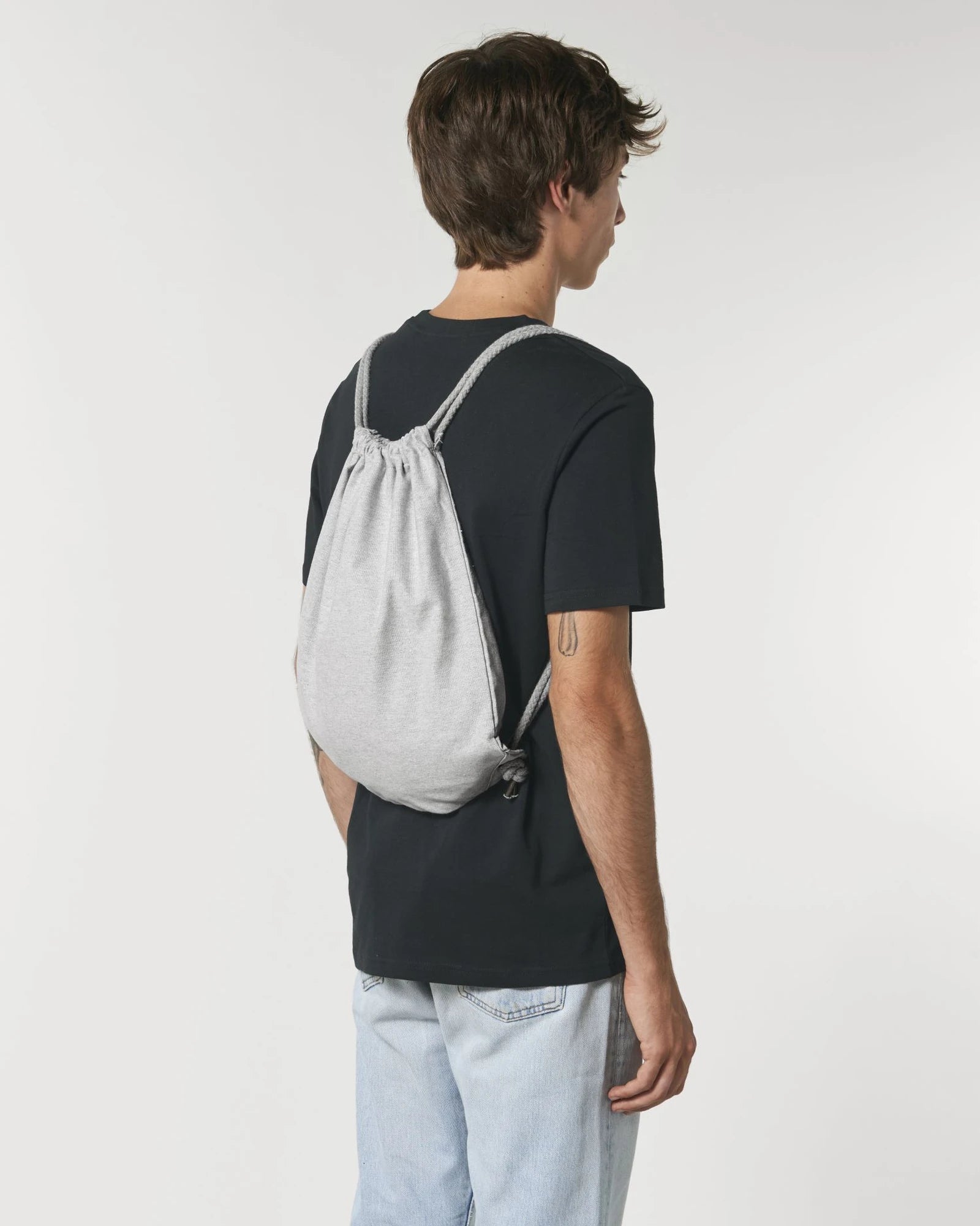 Sac de sport tissé coton recyclé Stanley/Stella à personnaliser - Heather Grey